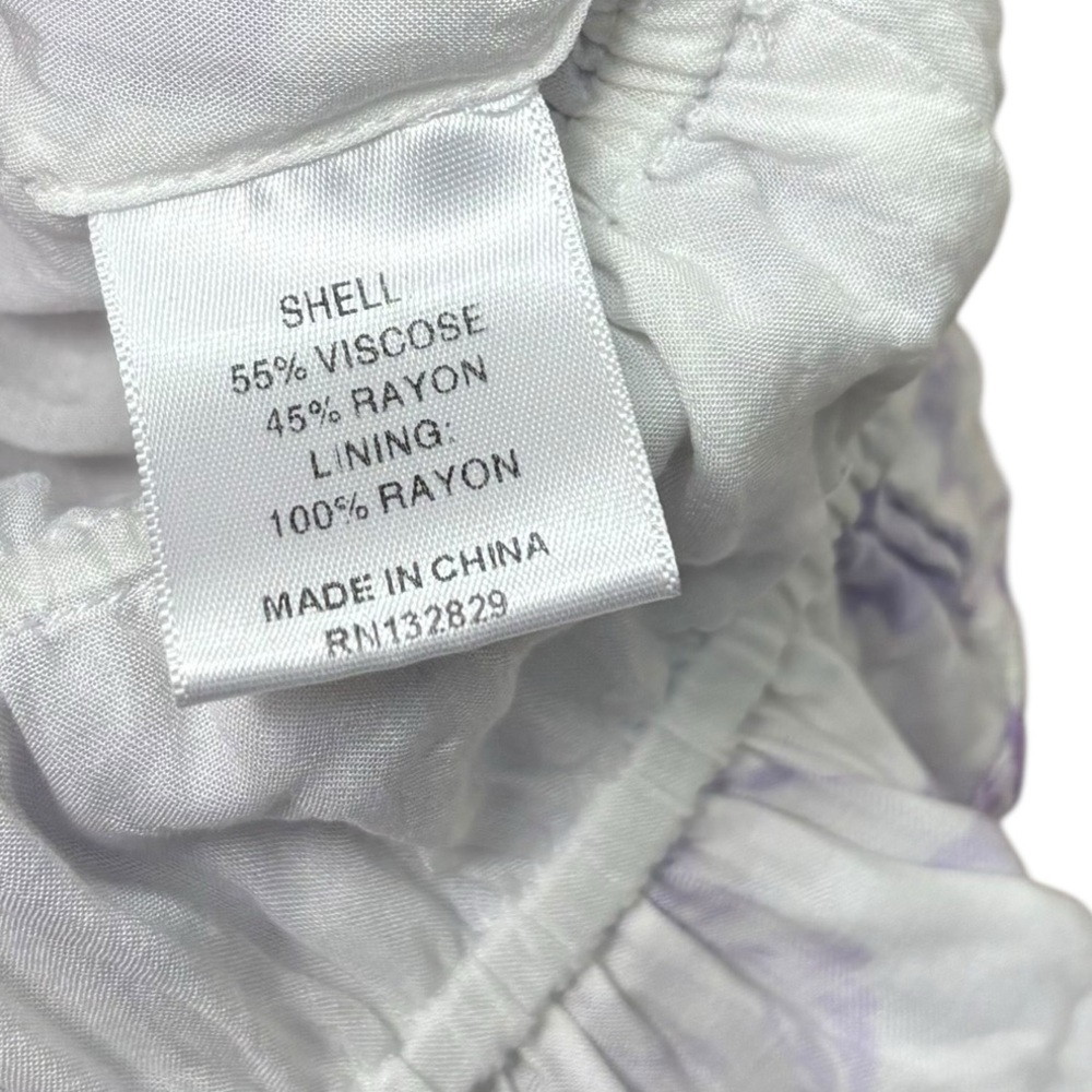 MAJORELLE‎ Pegasus Top in Purple Riviera Purple White Cropped Milkmaid Size S - Picture 8 of 9